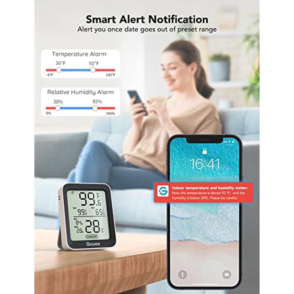 Govee Indoor Hygrometer Thermometer 3 Pack – In Use
