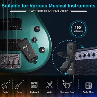 Guitar System: LEKATO 5.8G Wireless Guitar System Upgraded – In Use