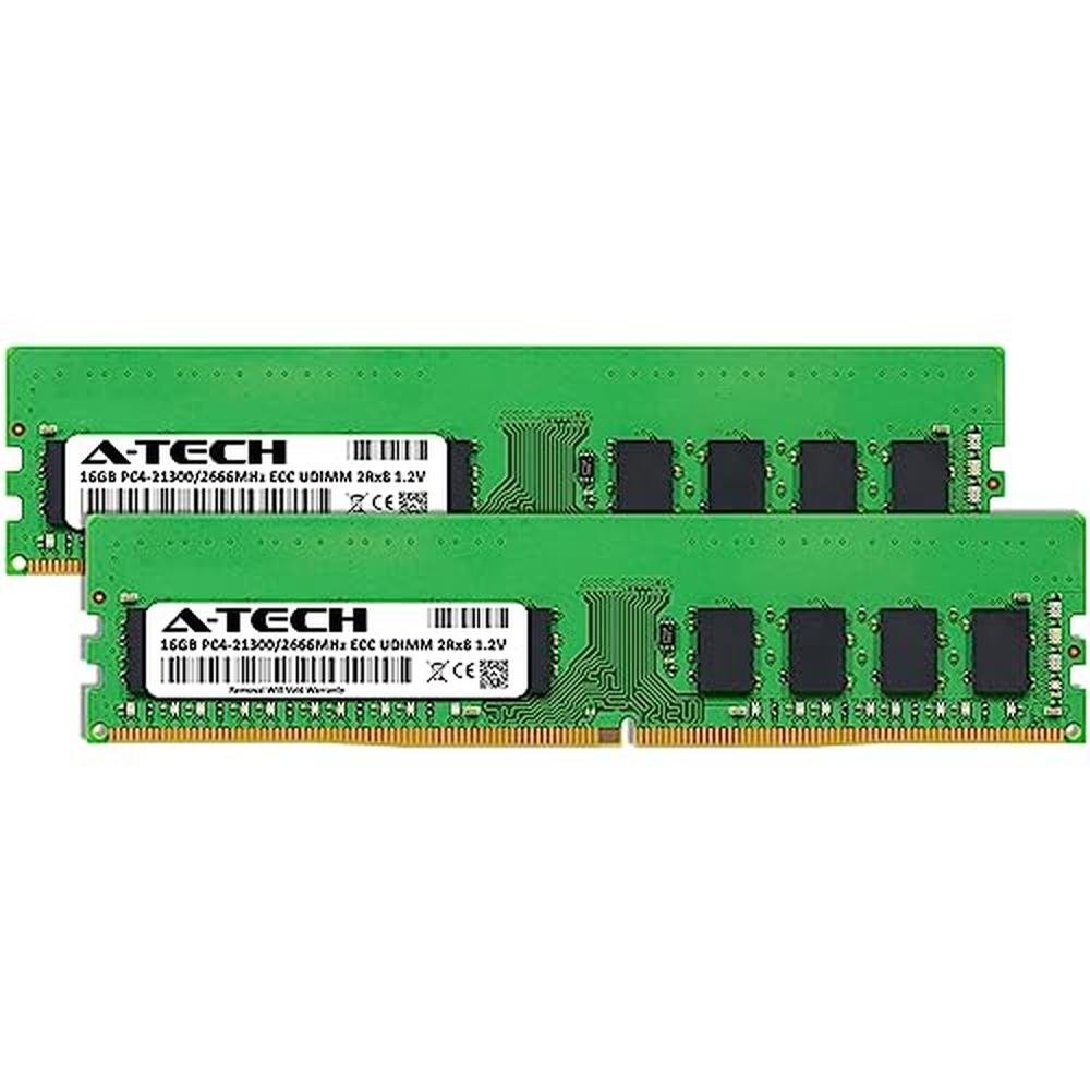 Tech Server: A-Tech 32GB Kit 2x16GB DDR4 2666MHz PC4-21300 – Side View