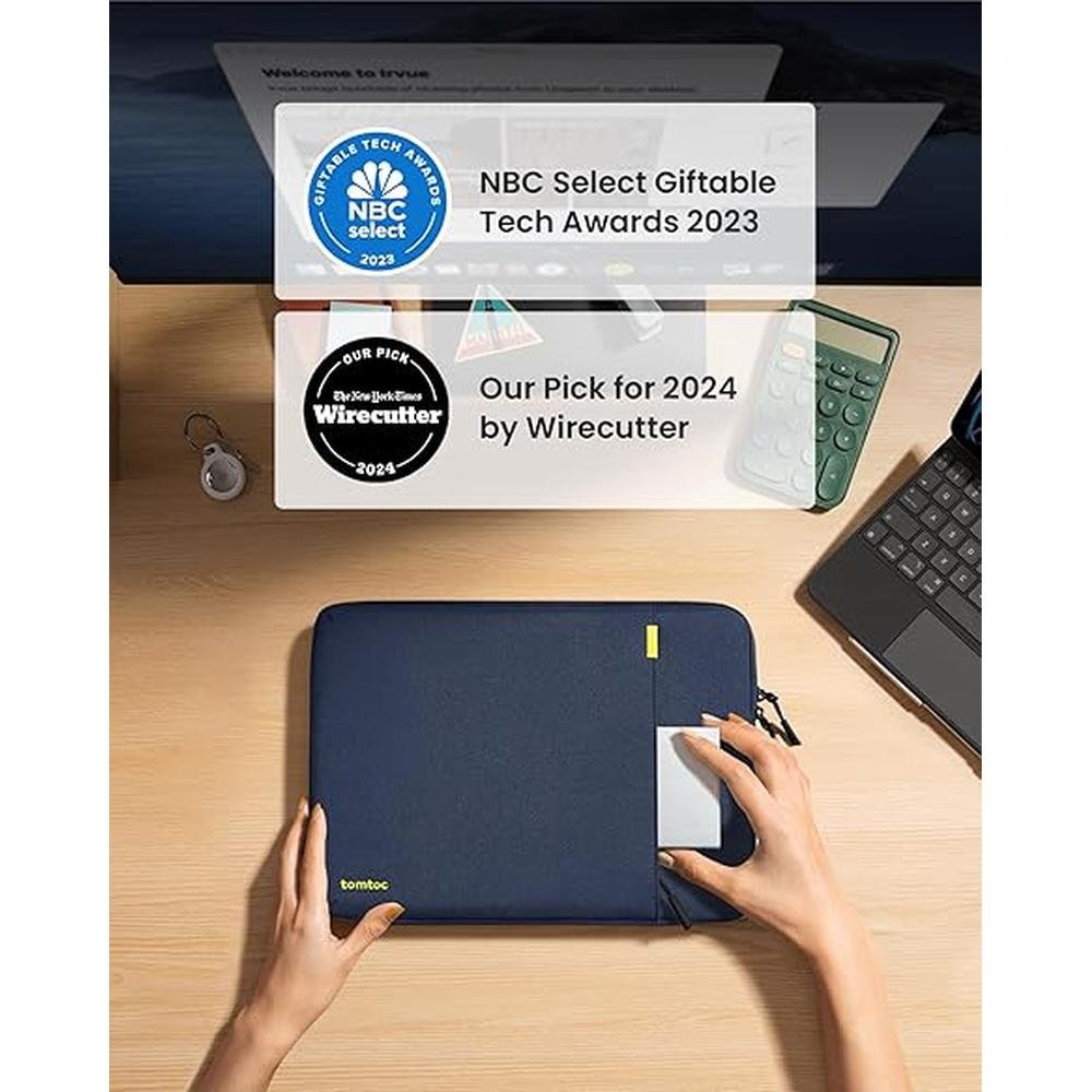 iPad Keyboard: Tomtoc 360 Protective Tablet Sleeve for iPad – Side View