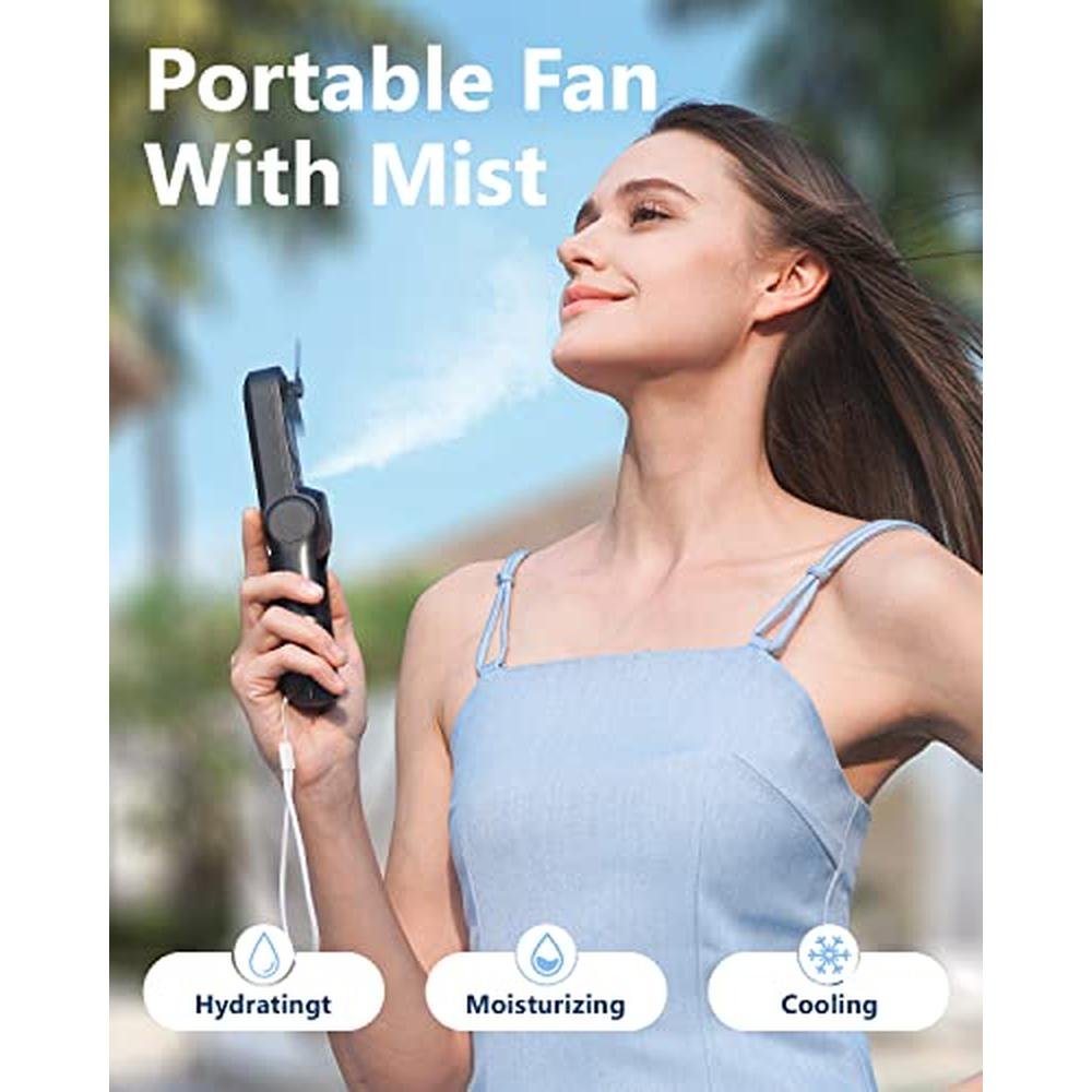 Sweetfull Misting: Sweetfull Handheld Personal Fan – Side View