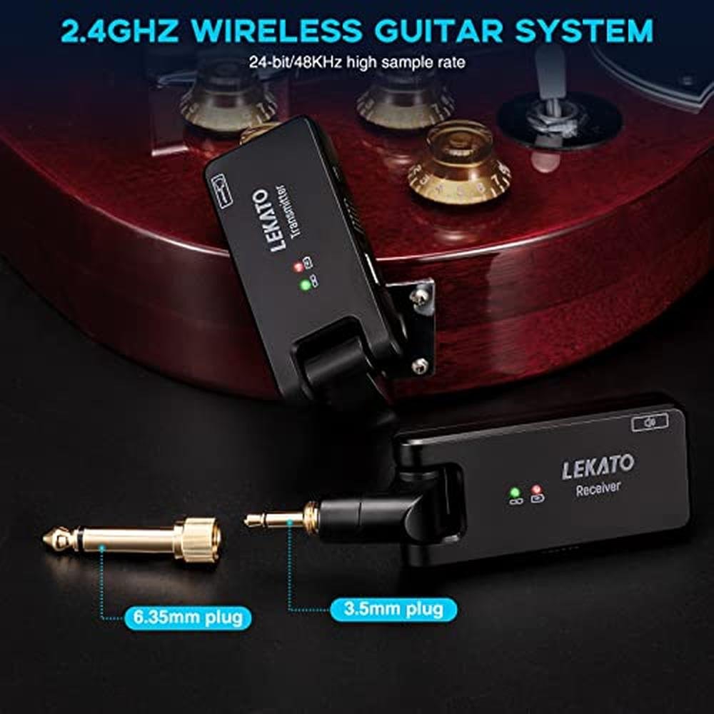 Guitar System: LEKATO WS-100 Wireless Guitar System with – In Use