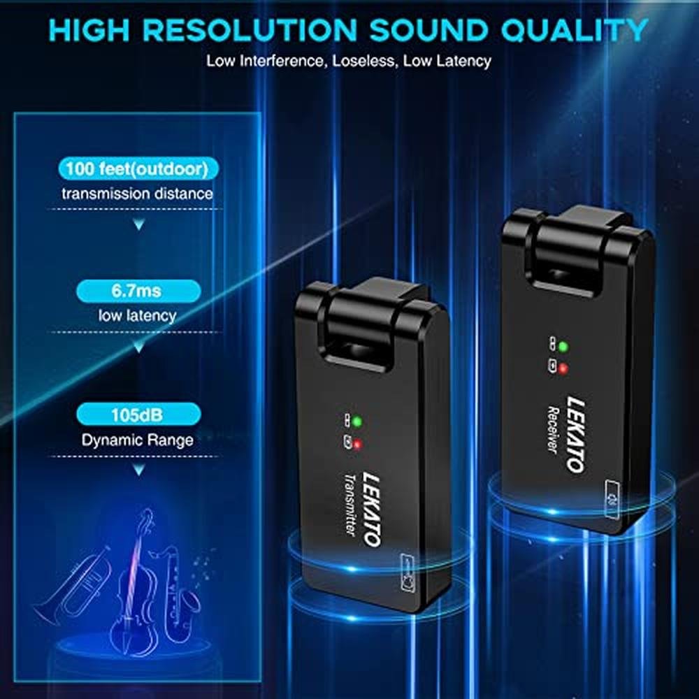Guitar System: LEKATO WS-100 Wireless Guitar System with – Packaging