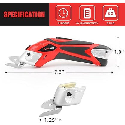 Electric Scissors: TOOLSPACE Cordless 4V Lithium-Ion – Packaging