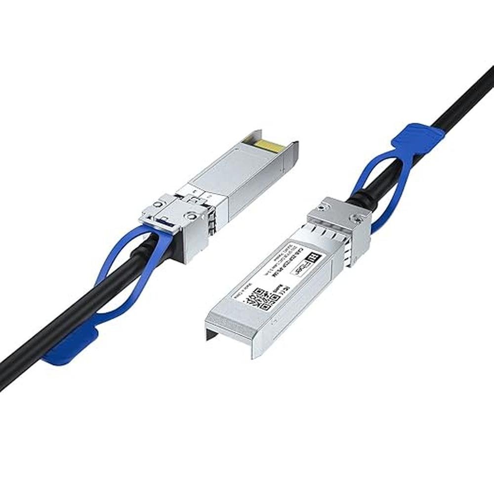 H!Fiber 25G SFP28 SFP+ DAC Cable – Front View