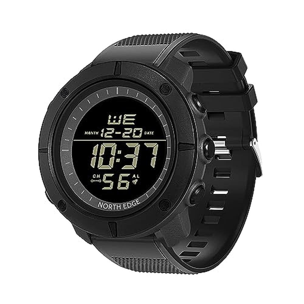 Digital Watch North: NORTH EDGE Sports Watch Large Face – Front View