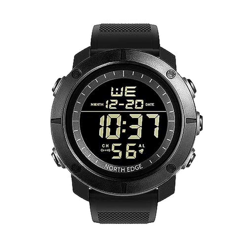 Digital Watch North: NORTH EDGE Sports Watch Large Face – Side View