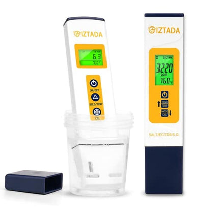 Saltwater Pool and Aquarium pH Meter – Front View