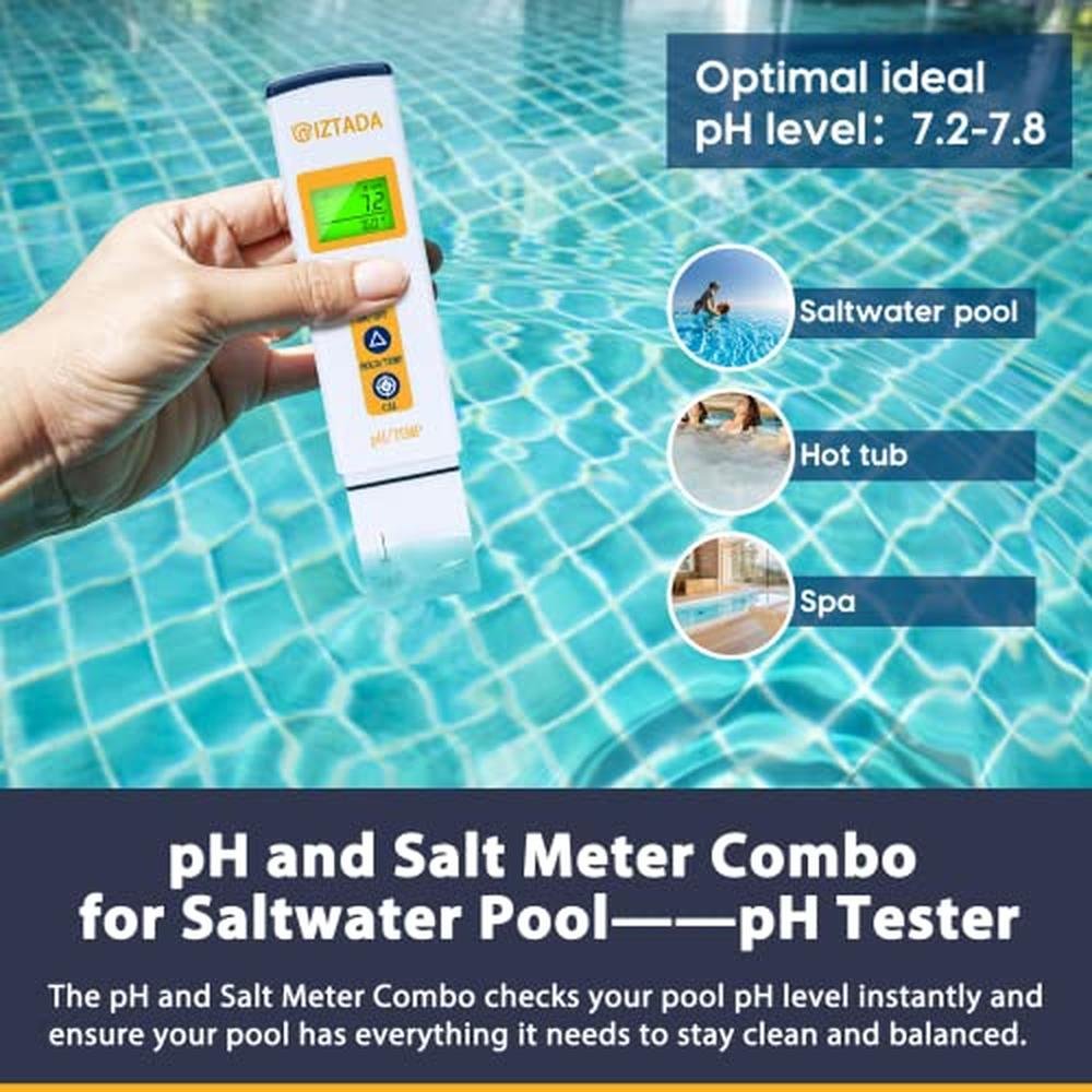Saltwater Pool and Aquarium pH Meter – In Use