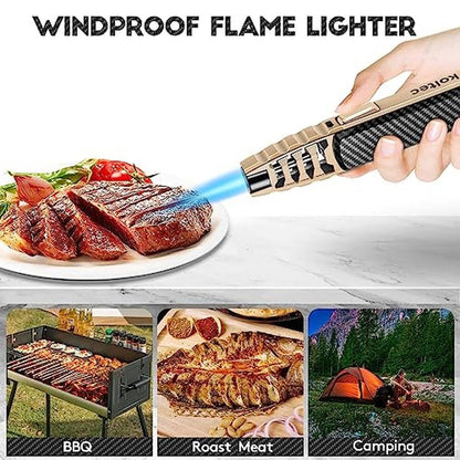 Butane Torch: KOLTEC Outdoor Windproof Cooking Torch – Side View