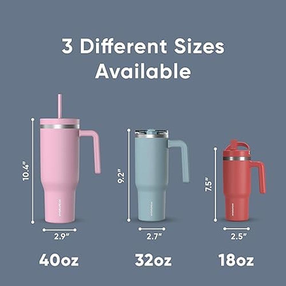 Hydrapeak Voyager: 40 Oz Stainless Steel Tumbler – Side View
