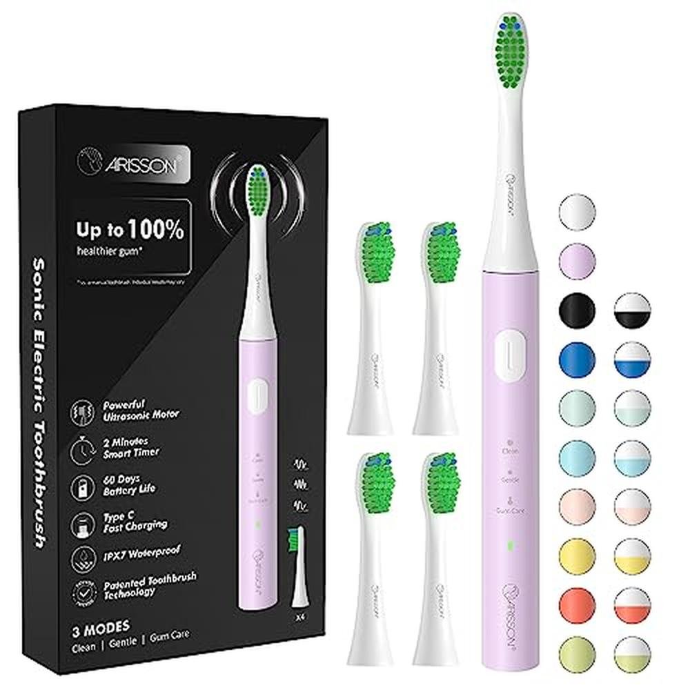 Electric Toothbrush: Arisson Sonic Electric Toothbrush 40 – Front View