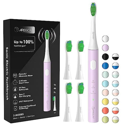 Electric Toothbrush: Arisson Sonic Electric Toothbrush 40 – Front View