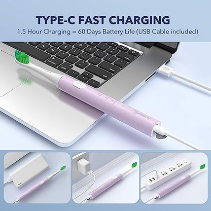 Electric Toothbrush: Arisson Sonic Electric Toothbrush 40 – Side View