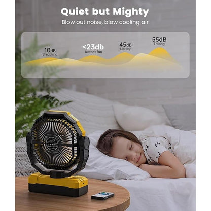Fan Battery: 36000mAh Portable Camping Fan 150hrs – Packaging