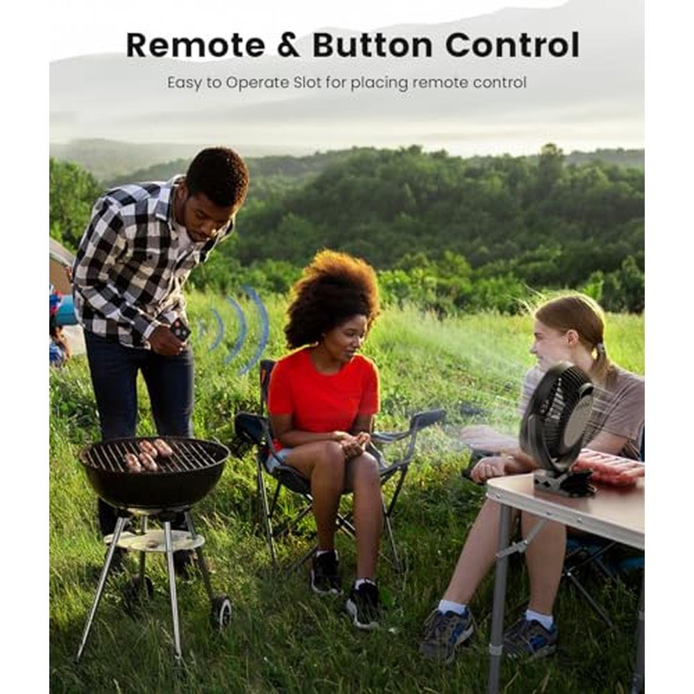 Korbot Clip: Korbot 8 Inch Clip-on Fan 12000mAh Portable – In Use