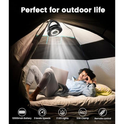 Korbot Clip: Korbot 8 Inch Clip-on Fan 12000mAh Portable – Packaging