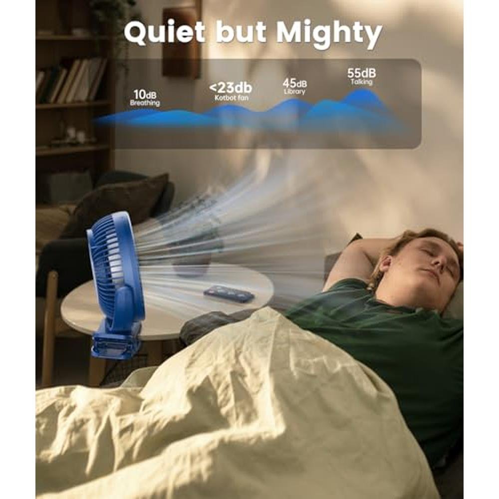Korbot Clip: Korbot 8-inch Clip-on Fan 12000mAh Portable – Packaging