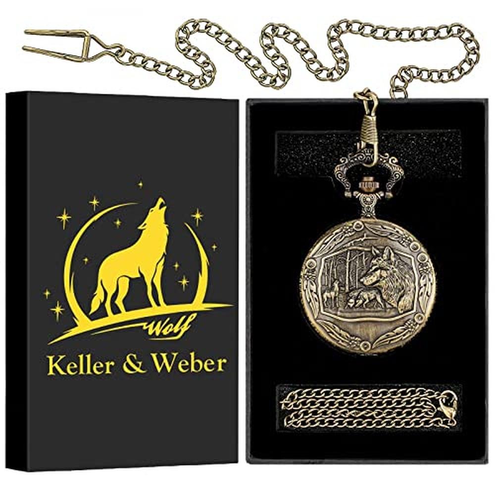 Keller Gifts: Keller & Weber Vintage Quartz Fob Pocket – Side View