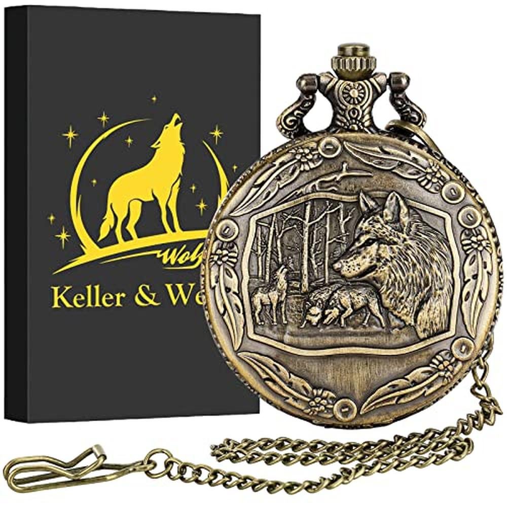 Keller Gifts: Keller & Weber Vintage Quartz Fob Pocket – Close-up Detail