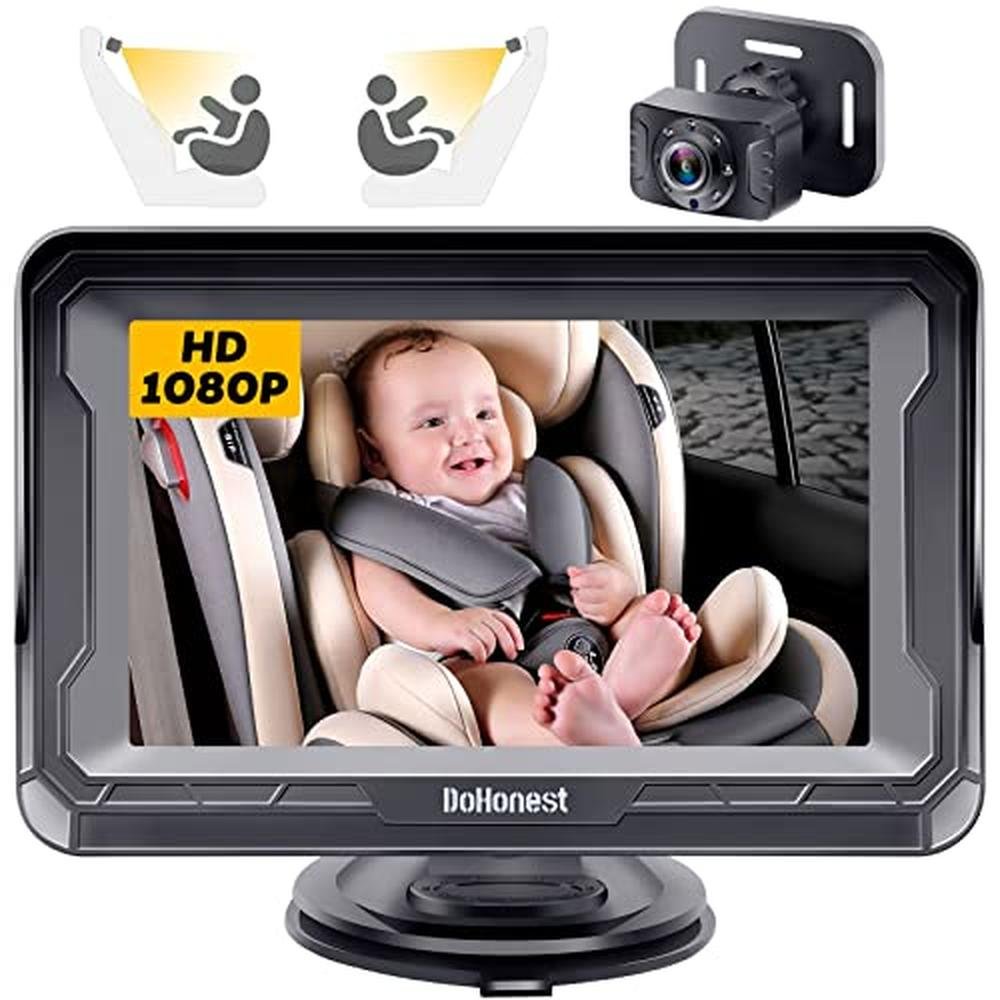 Baby Car Camera HD 1080p Rear Facing Car Baby Monitor with – Front View