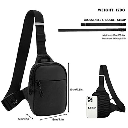 Long Keeper Mini Sling Bag: Premium Water Resistant – Side View