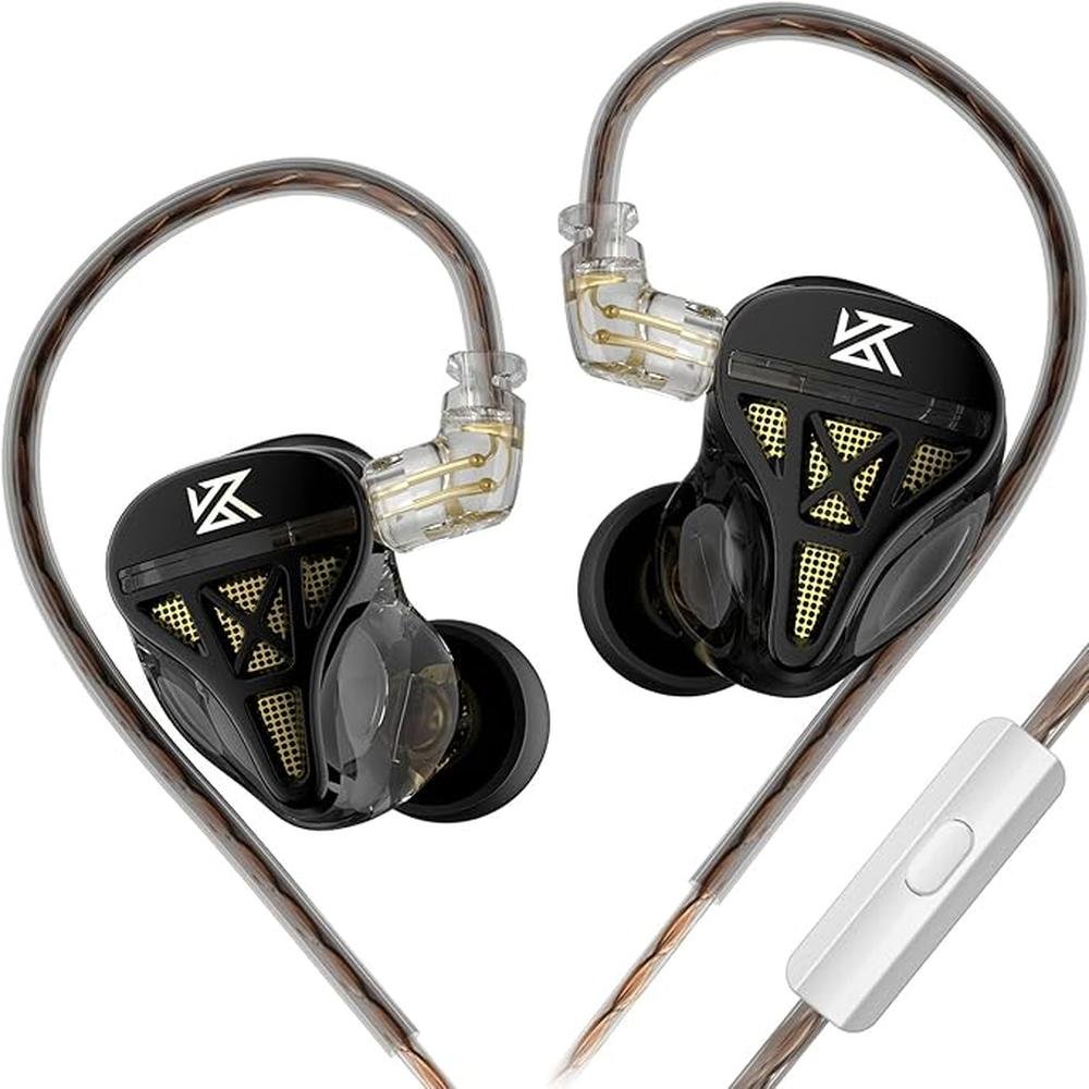 KZ DQS Dynamic Driver Semi-Open HiFi Sound in-Ear – Front View