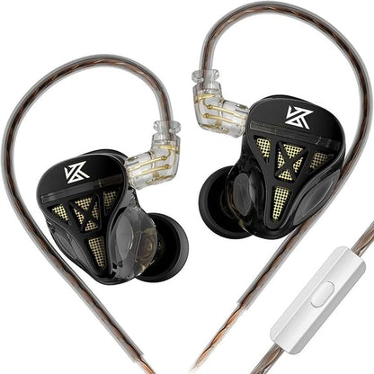 KZ DQS Dynamic Driver Semi-Open HiFi Sound in-Ear – Front View