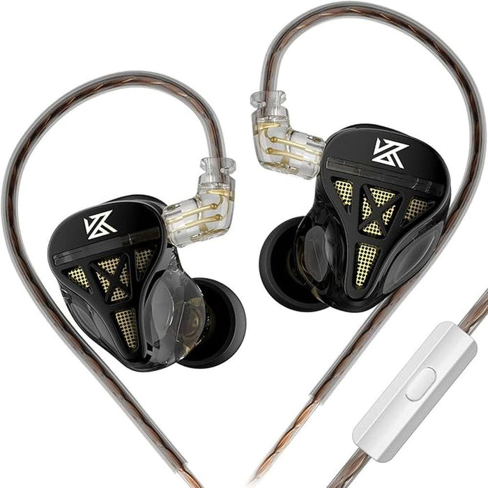 KZ DQS Dynamic Driver Semi-Open HiFi Sound in-Ear – Front View
