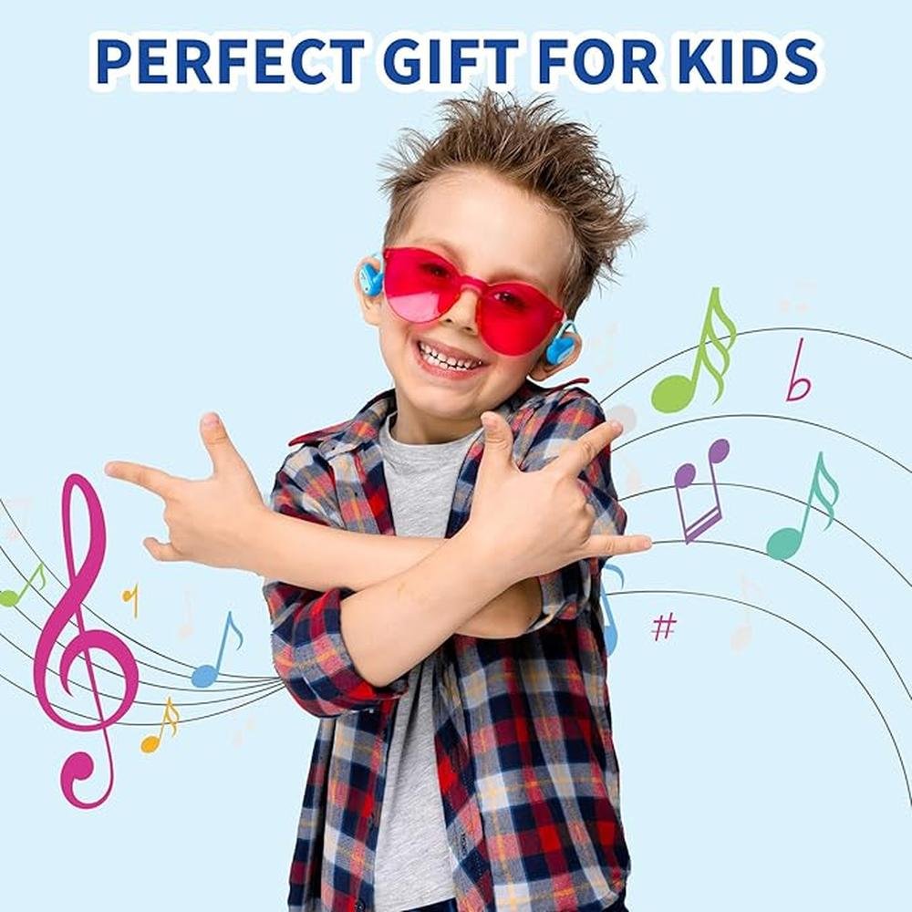 Open Ear Bluetooth Wireless Headphones with MIC for Children – Side View