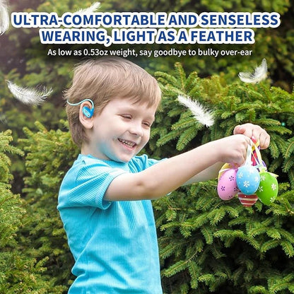 Open Ear Bluetooth Wireless Headphones with MIC for Children – In Use