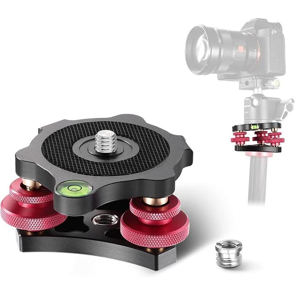 NEEWER Tripod Head Leveling Base – Front View