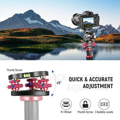NEEWER Tripod Head Leveling Base – Side View