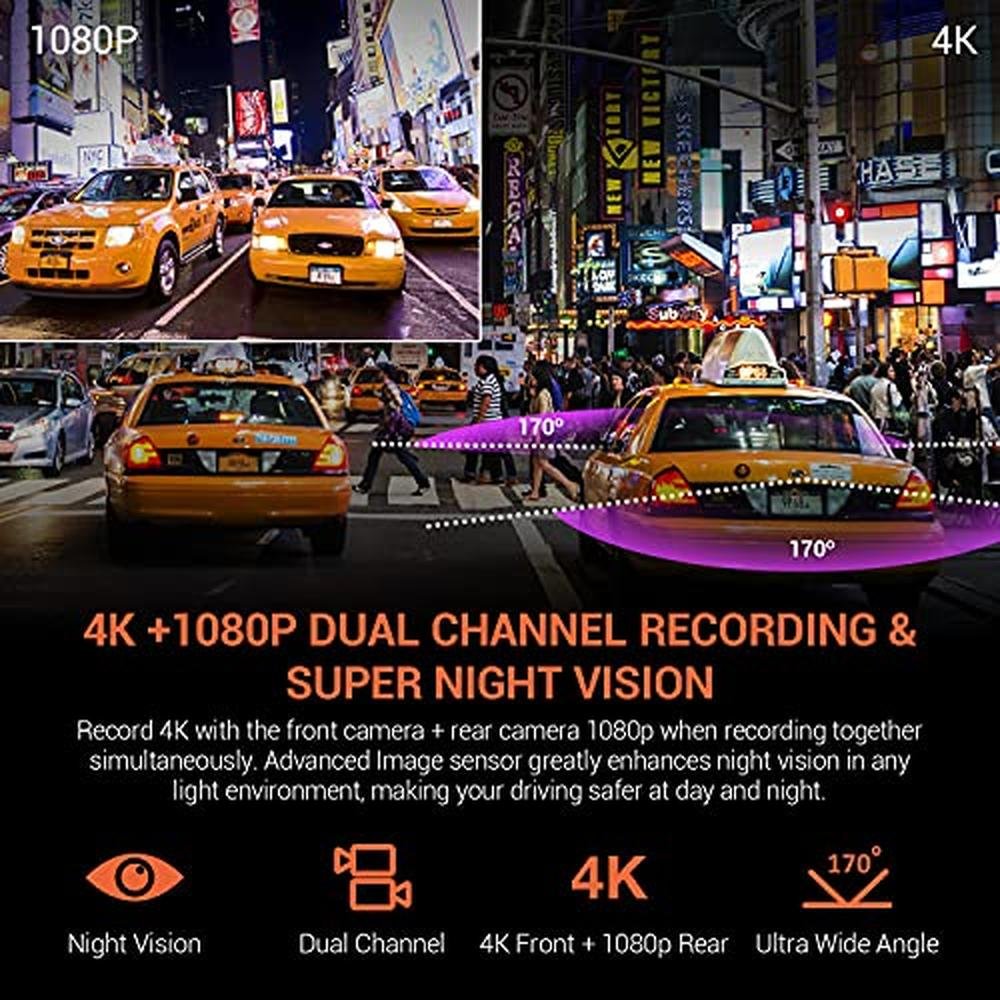 RexingUSA V1P 4K Dual Channel Dash Cam – Close-up Detail