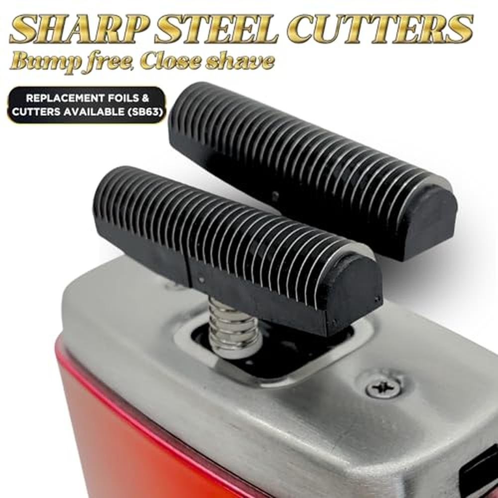 Electric Razor for Men: Supreme Trimmer Crunch STF602 – In Use