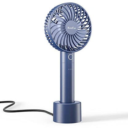 Fan Fans: Royal Blue Portable Handheld Fan – Front View