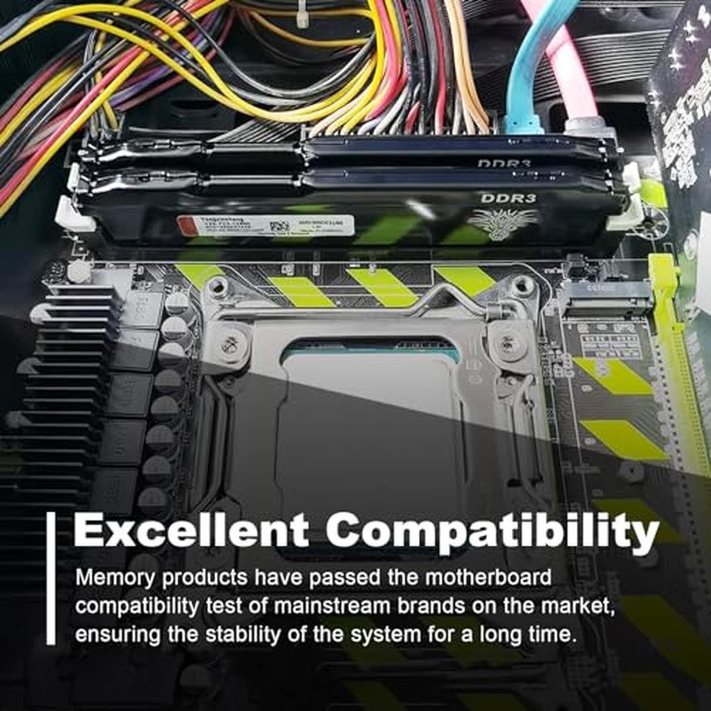 Yongxinsheng DDR3: 32GB Kit 8GBx4 Desktop RAM 1866MHz – In Use