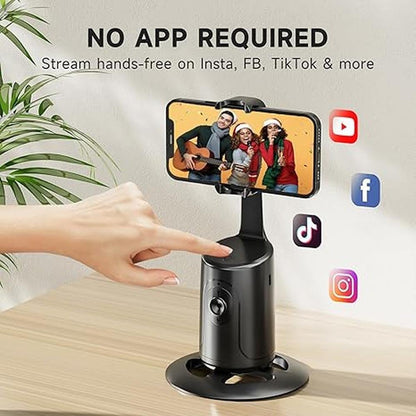 Auto Face Tracking Tripod: DELTAHVAC 360 Rotation Auto – Side View