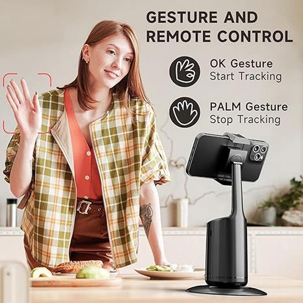 Auto Face Tracking Tripod: DELTAHVAC 360 Rotation Auto – Close-up Detail