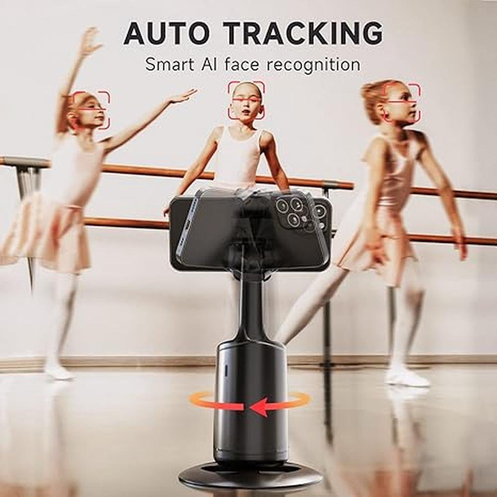 Auto Face Tracking Tripod: DELTAHVAC 360 Rotation Auto – In Use