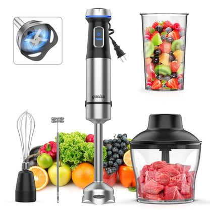 Blender Ganiza: Ganiza Immersion Blender 5-in-1 Hand – Front View