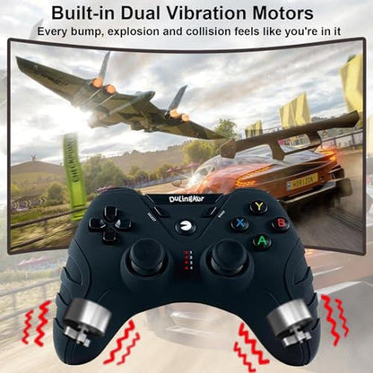 PS3 Controller: DuLingKer Wireless PC Gamepad with Hall – In Use