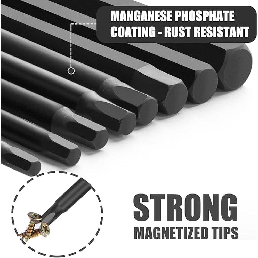 Hex Bit Set: NAUIX 20-Piece S2 Steel Hex Bit Socket Set – Close-up Detail
