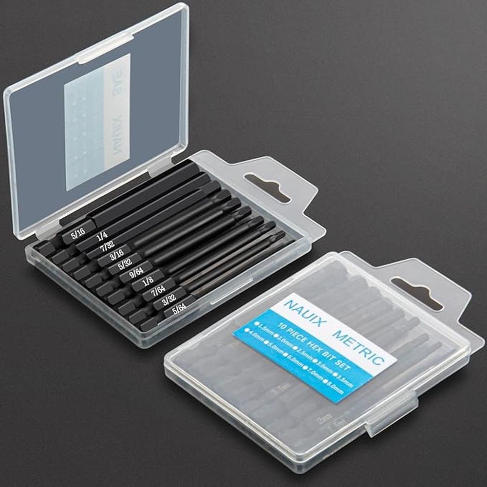 Hex Bit Set: NAUIX 20-Piece S2 Steel Hex Bit Socket Set – Packaging