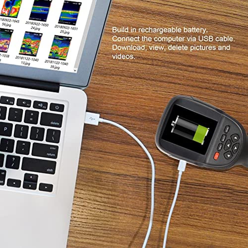 256X192 Higher IR Resolution HT-18+ Handheld Thermal Camera – Close-up Detail