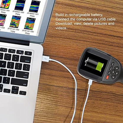 256X192 Higher IR Resolution HT-18+ Handheld Thermal Camera – Close-up Detail