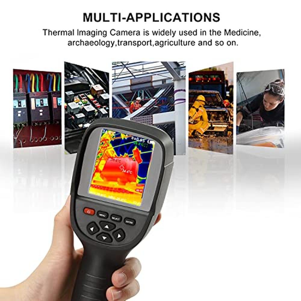 256X192 Higher IR Resolution HT-18+ Handheld Thermal Camera – In Use