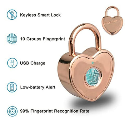 Secure Your Belongings with Premium Tcyoatoa Heart Shaped – Close-up Detail
