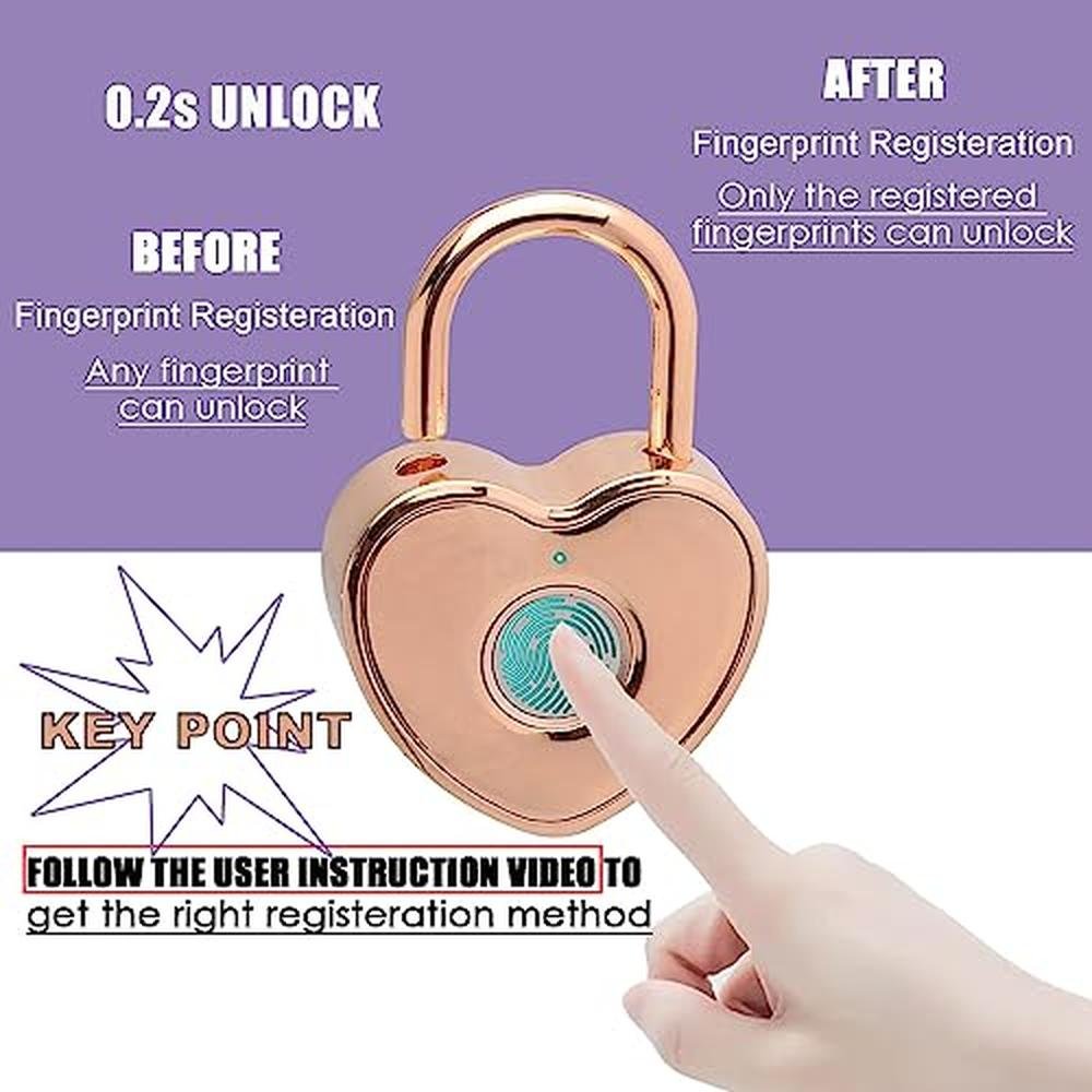 Secure Your Belongings with Premium Tcyoatoa Heart Shaped – In Use
