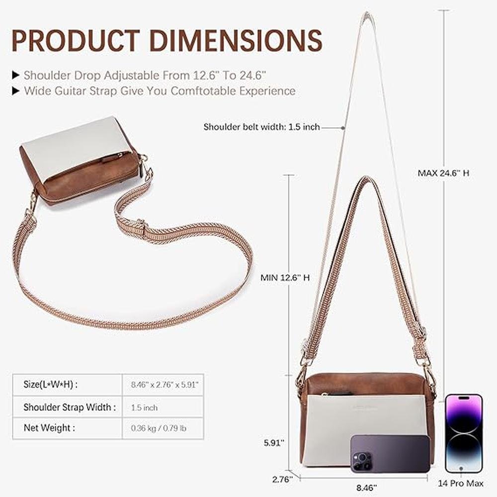 Bostanten Small Crossbody Purse for Women – Close-up Detail